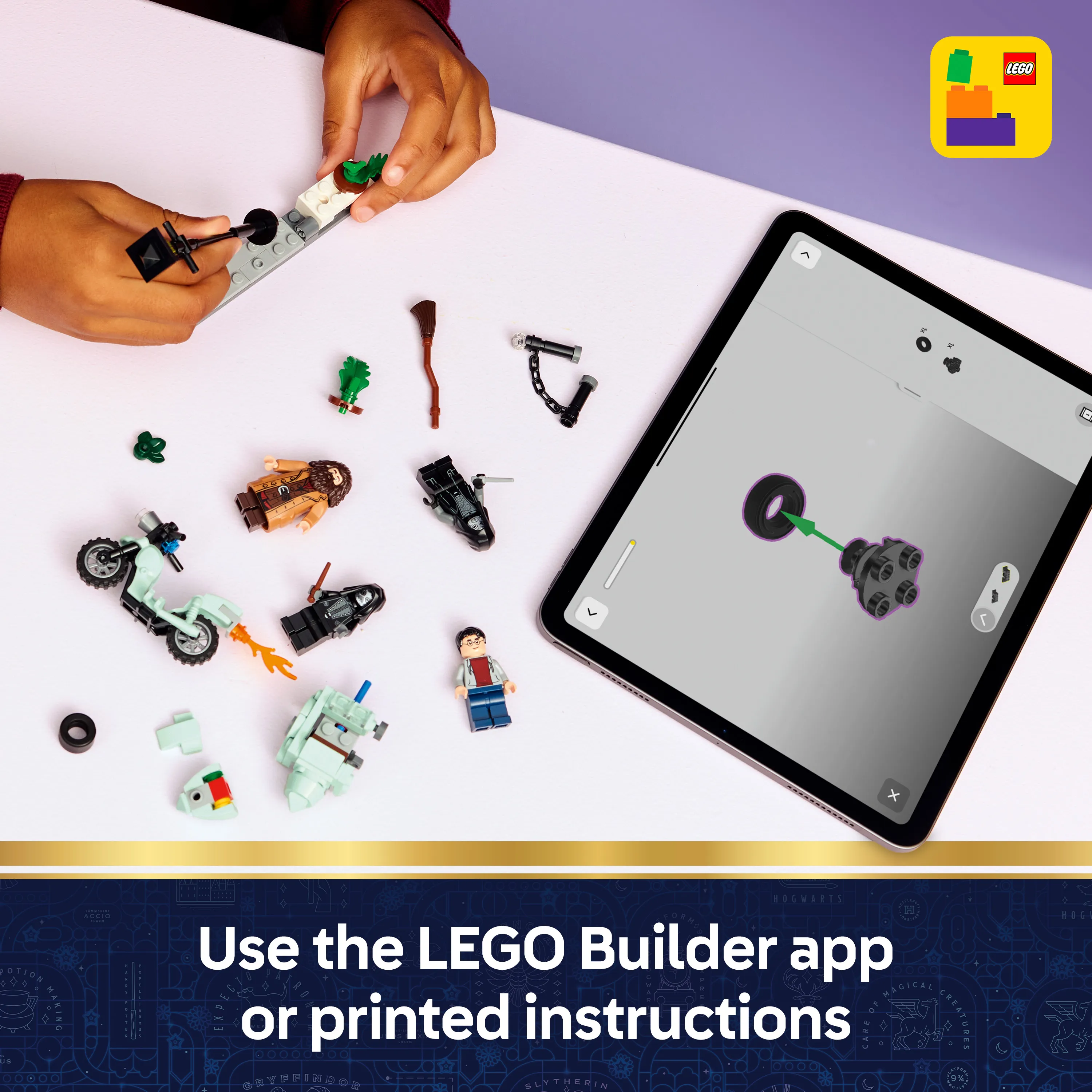 LEGO Harry Potter Hagridin ja Harryn Pako Likusteritielt&auml; 76459