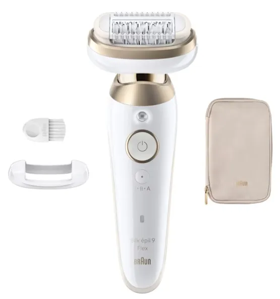 Braun Silk&middot;&eacute;pil 9 Flex 9-011 3D Wet &amp; Dry - epilator, Gold