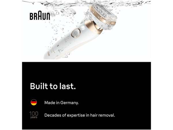 Braun Silk&middot;&eacute;pil 9 Flex 9-011 3D Wet &amp; Dry - epilator, Gold
