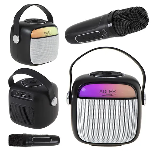 ADLER AD 1199b Bluetooth, tr&aring;dbunden b&auml;rbar h&ouml;gtalare, svart