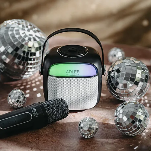 ADLER AD 1199b Bluetooth, tr&aring;dbunden b&auml;rbar h&ouml;gtalare, svart