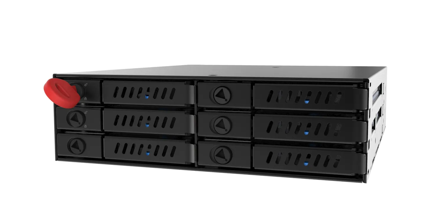 CHIFETEC 1x5.25in bay for 6x2.5in S-ATA HDD Hot-Swap Metal