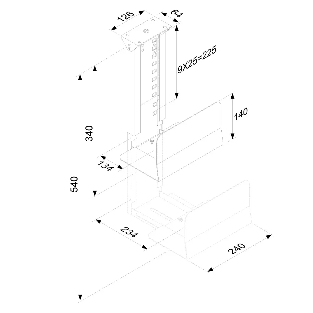 PC Desk Mount