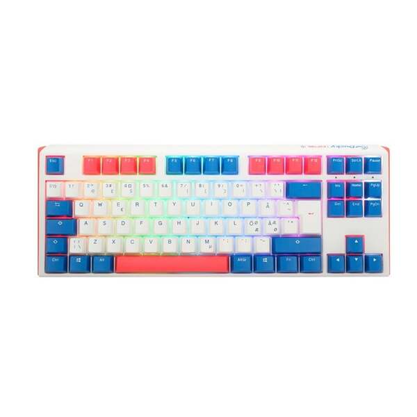 Ducky One 3 - Bon Voyage Nordic - TKL - Cherry Red - RGB - speltangentbord