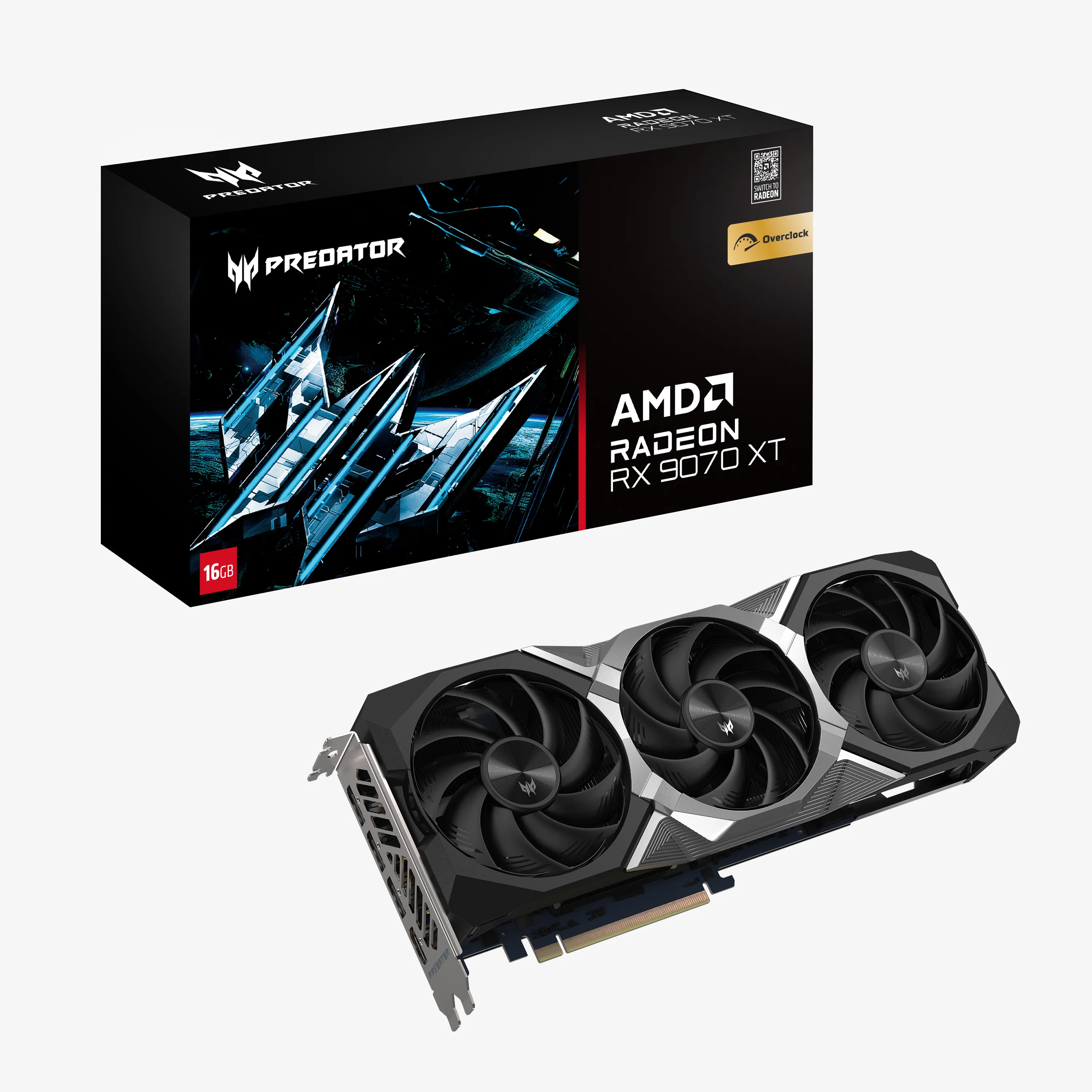 Acer Radeon RX 9070 XT Predator BiFrost 16G OC - graphics card