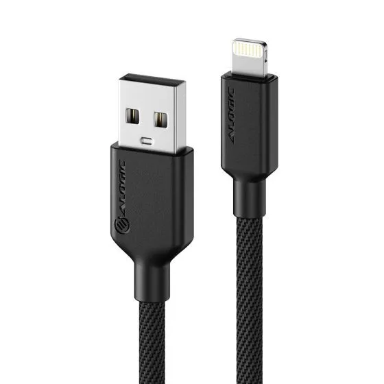 Alogic Elements PRO USB-A - Lighting - kabel, 2m, Svart