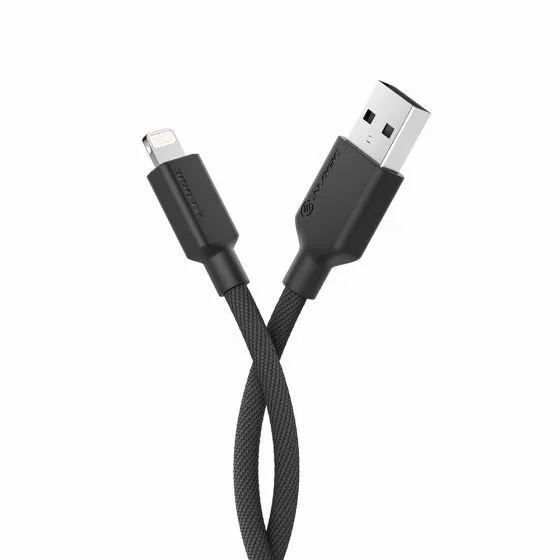 Alogic Elements PRO USB-A - Lighting - kabel, 2m, Svart