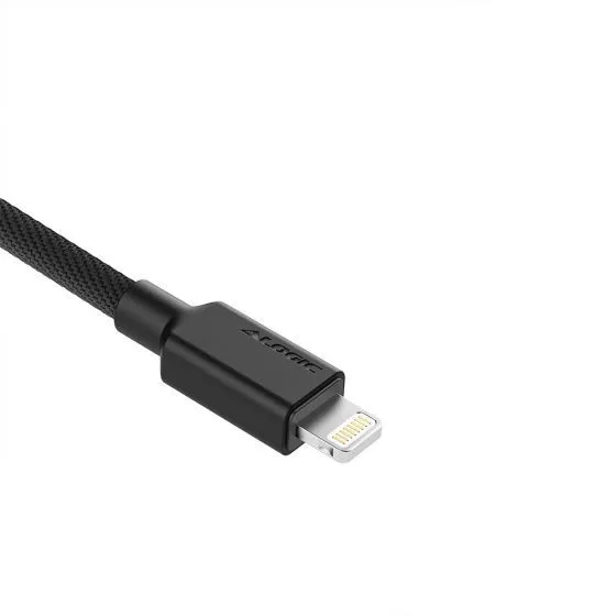 Alogic Elements PRO USB-A - Lighting - kabel, 2m, Svart