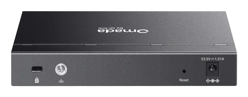 TP-LINK Omada ES208GP - 8-porttinen hallittava Gigabitin PoE+-kytkin, musta