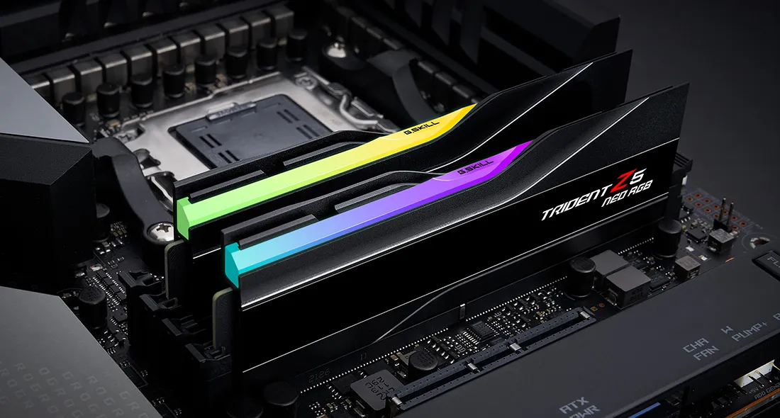G.SKILL Trident Z5 Neo RGB DDR5 6000MHz CL34 256GB (4 x 64GB) AMD EXPO Desktop Memory Kit