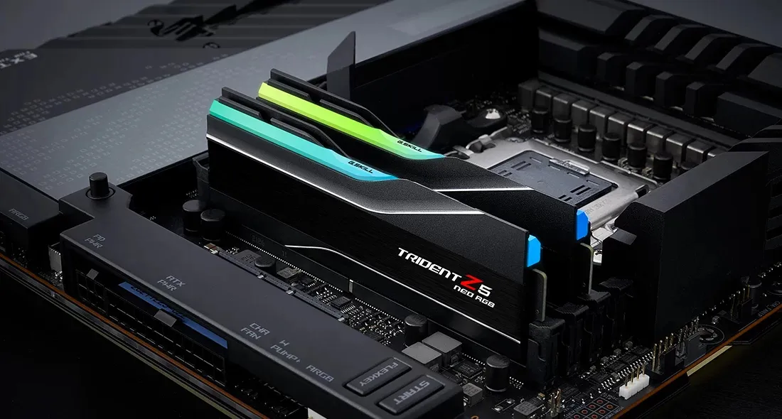 G.Skill Trident Z5 Neo RGB 128GB (2x64GB) DDR5 6000MHz CL36 AMD EXPO Desktop Memory Kit