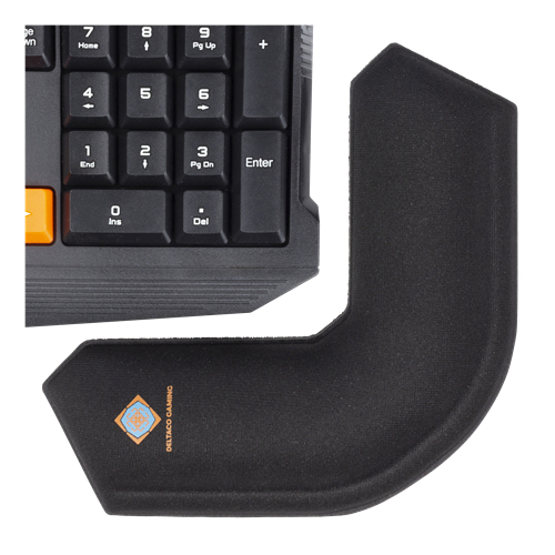 Deltaco GAM-009 GAMING Wristpad Corner, 21mm height, black