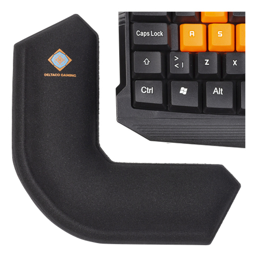 Deltaco GAM-009 GAMING Wristpad Corner, 21mm height, black