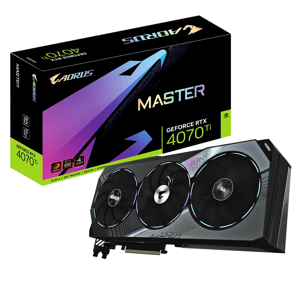 Gigabyte GeForce RTX 4070 Ti Aorus Master 12 Gt -näytönohjain
