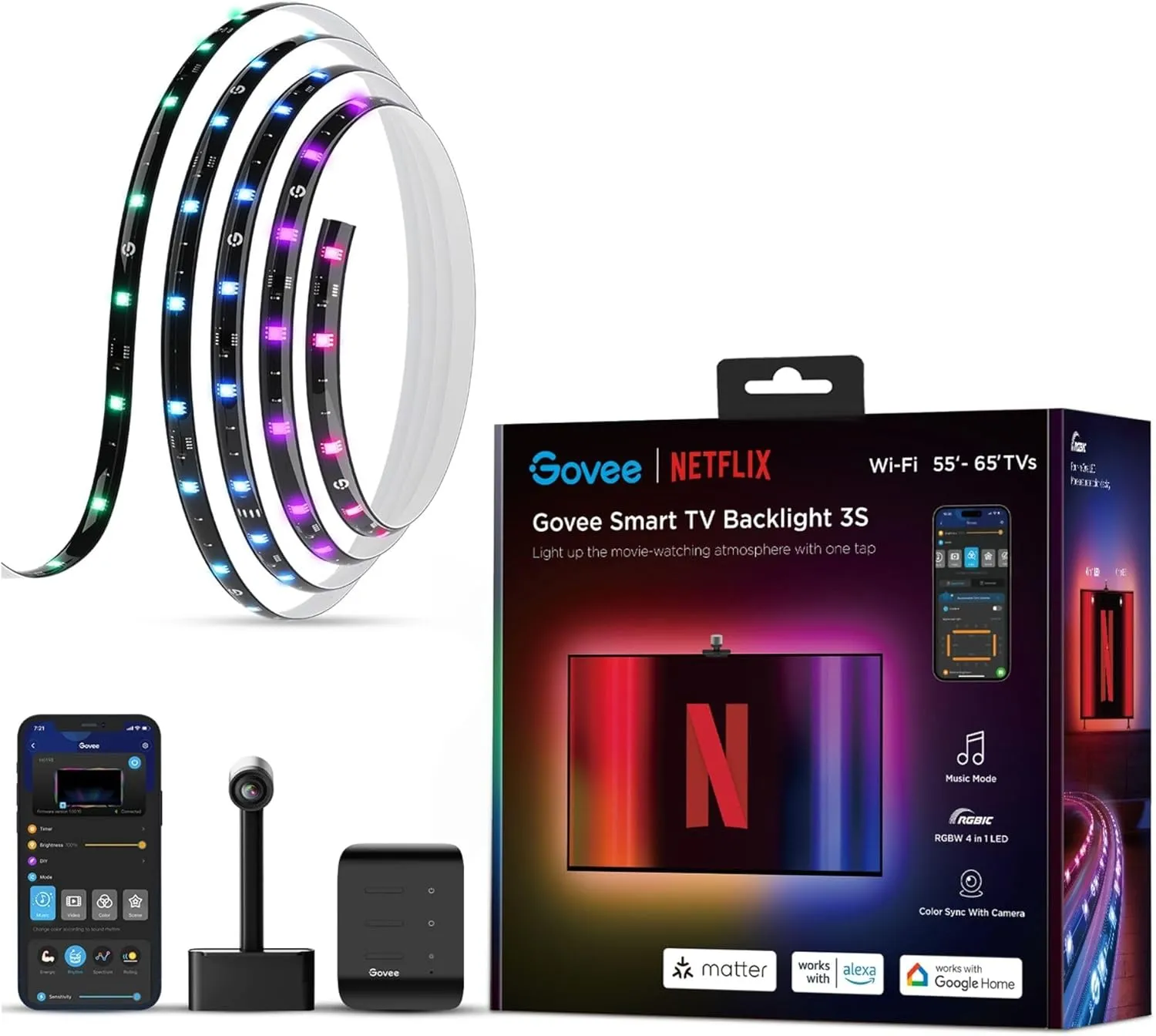 Govee TV Backlight 3S, for 75-85" TVs
