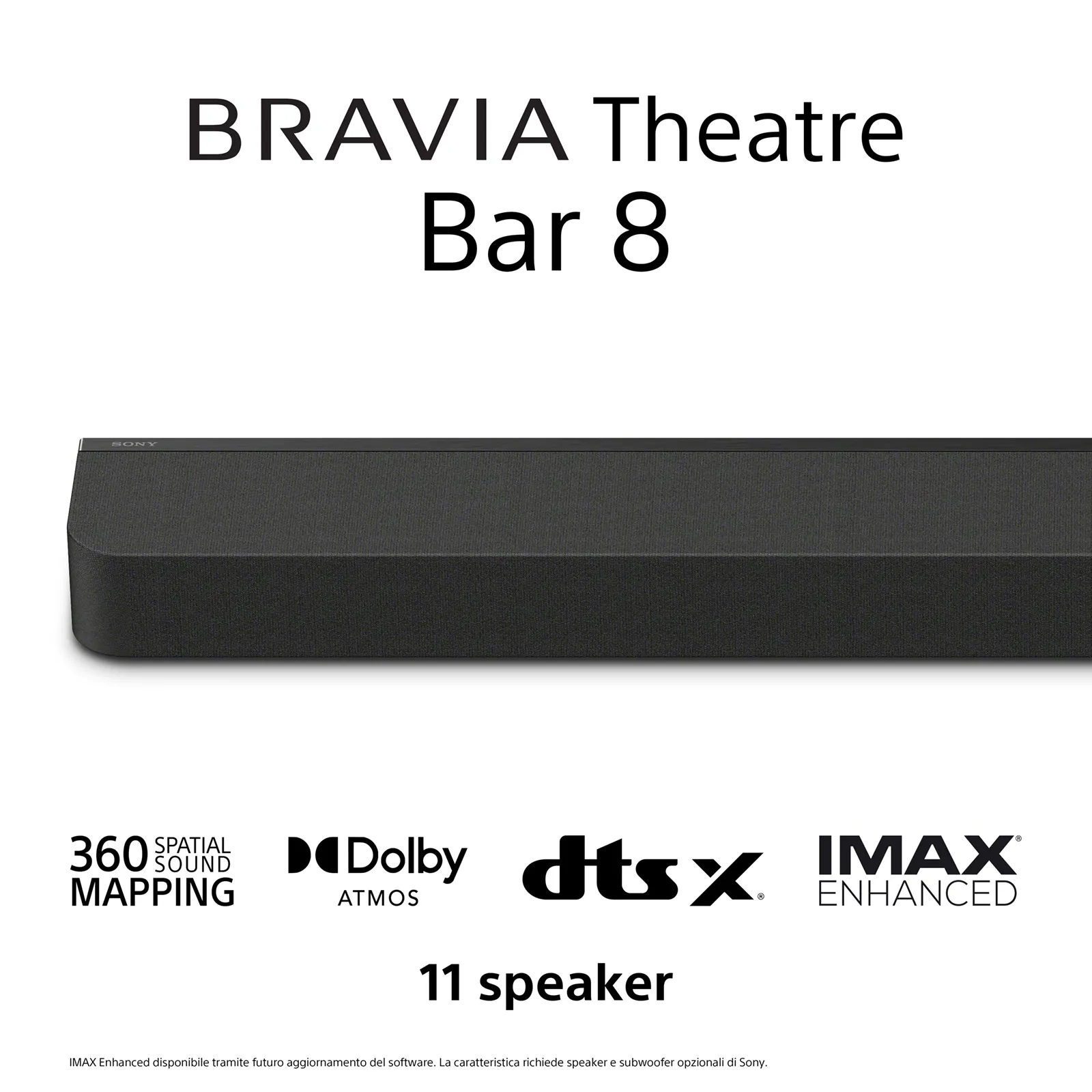 Sony HT-A8000, 7.0.2 Dolby Atmos Soundbar, Black
