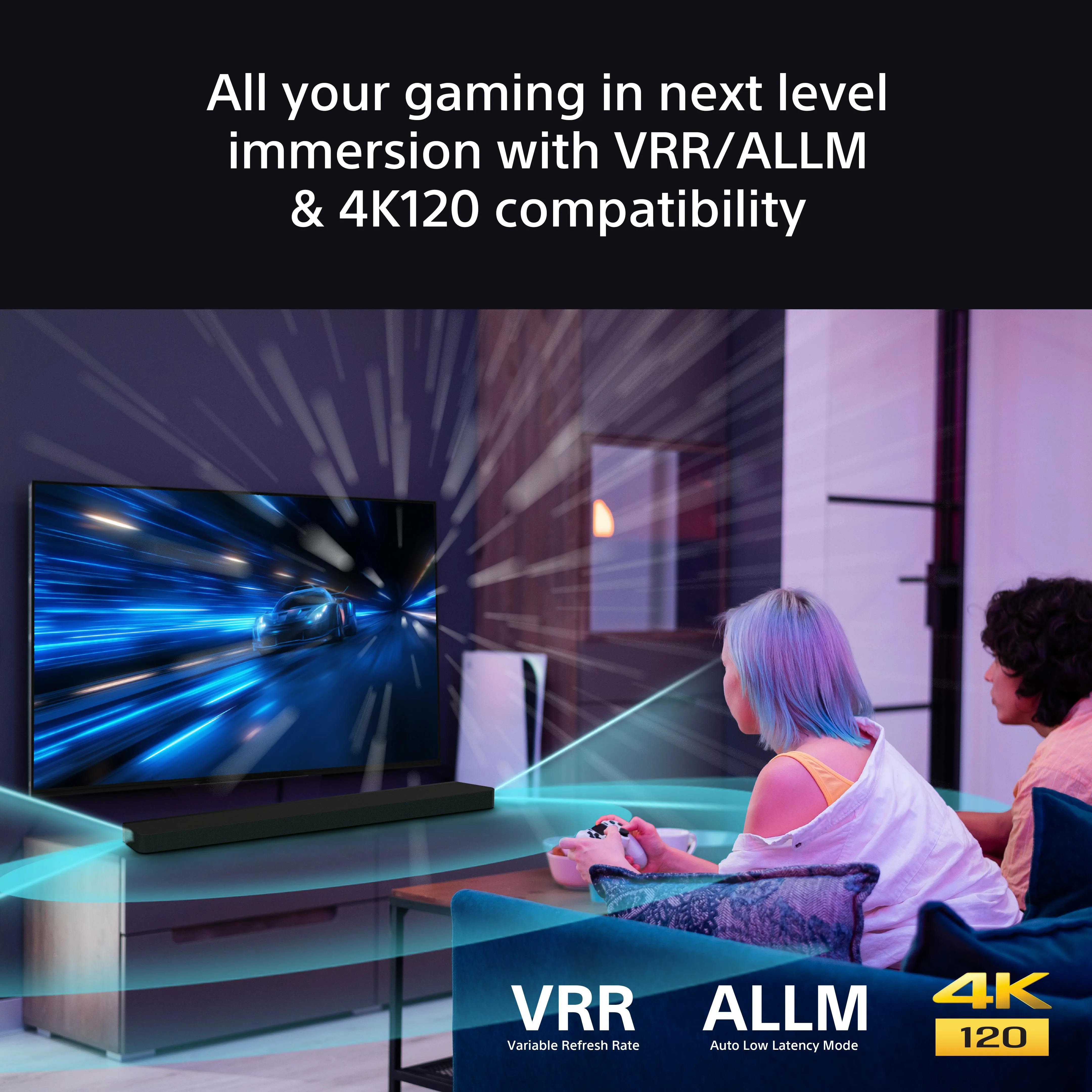 Sony HT-A8000, 7.0.2 Dolby Atmos Soundbar, Black