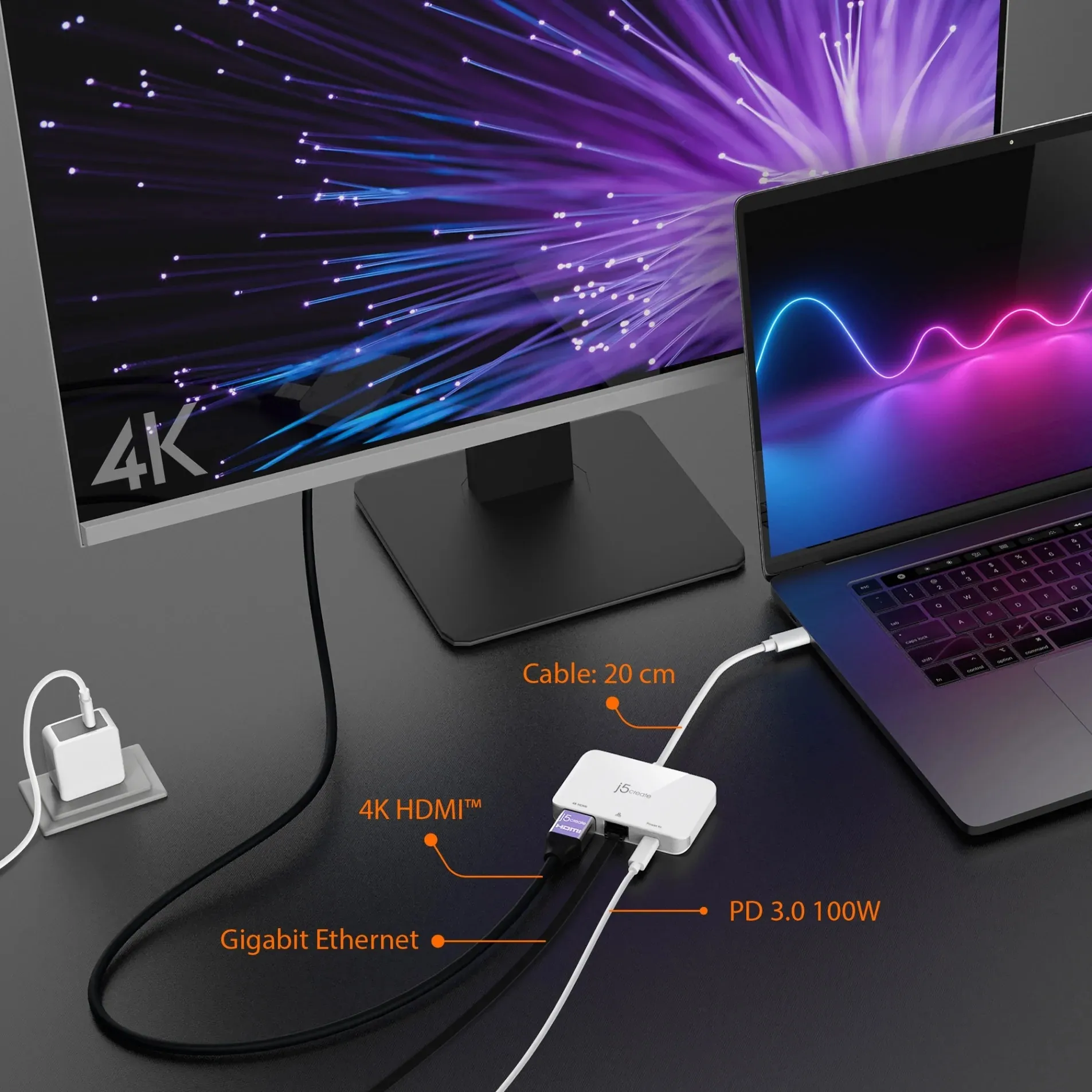 USB-C TO 4K HDMI ETHERNET - ADAPTER