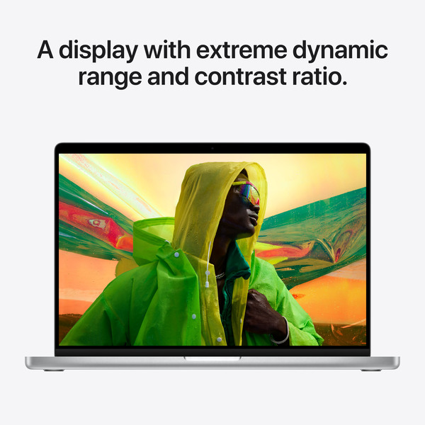 (L&ouml;yt&ouml;nurkka) Apple MacBook Pro 16&quot; 512 Gt, M1 Pro (10C CPU, 16C GPU) MacOS -kannettava, Hopea (2021)