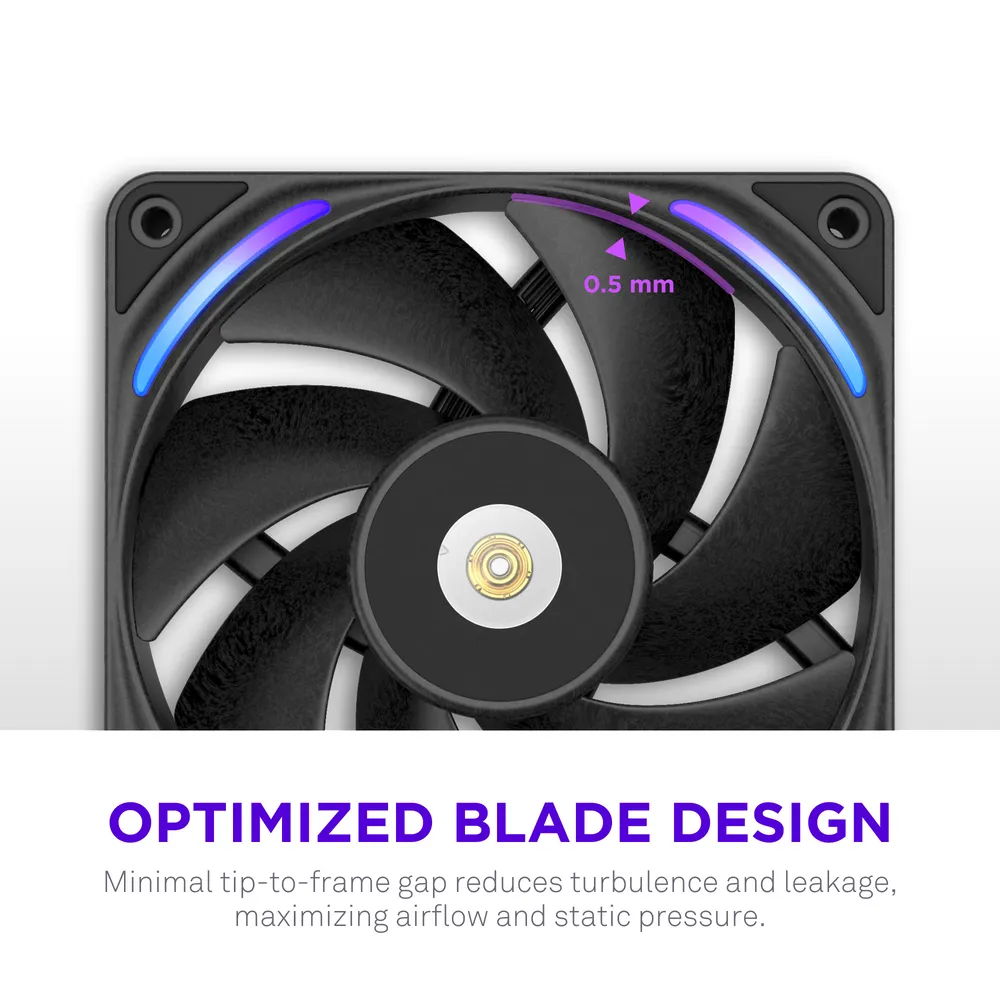 NZXT F360X Performance RGB Chassifl&auml;kt, 360 mm (3 x 120 mm), svart
