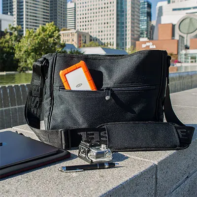 Lacie Rugged 4 TB - extern hårddisk, Orange/Silver