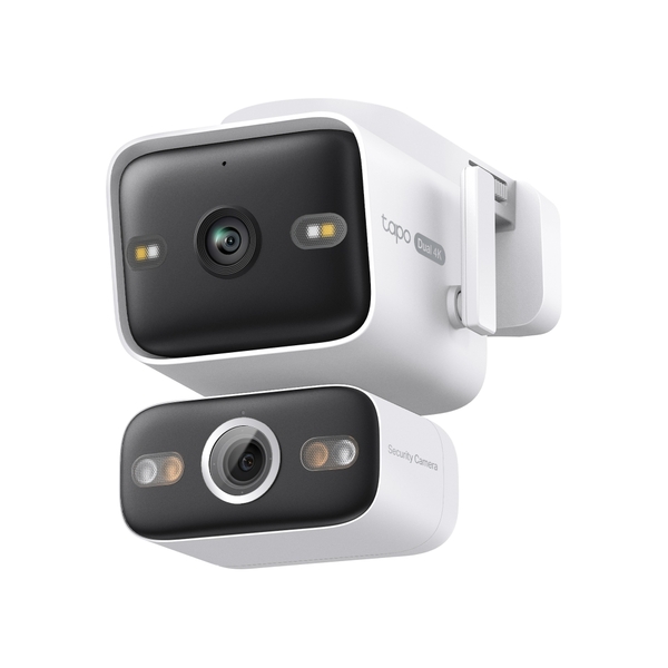 TP-Link Tapo C575D - Pan/tilt-ulkovalvontakamera kahdella linssill&auml;, Valkoinen