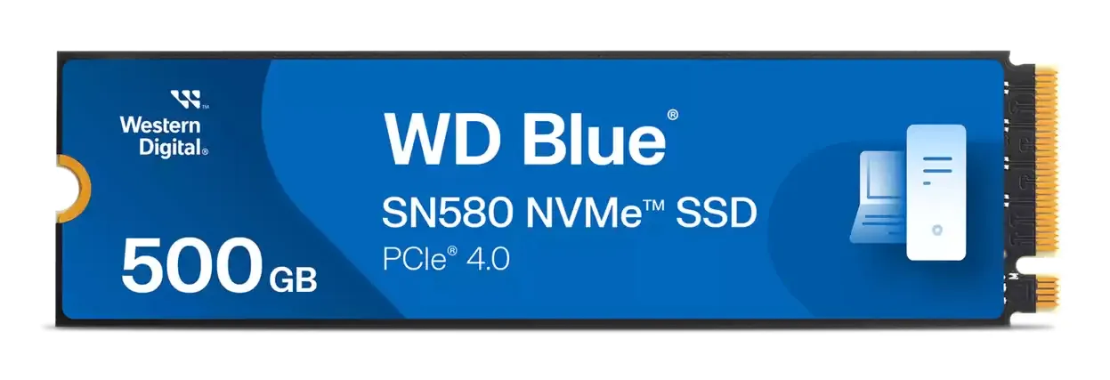 WD Blue SN580 500GB M.2 PCIe 4.0 NVMe SSD