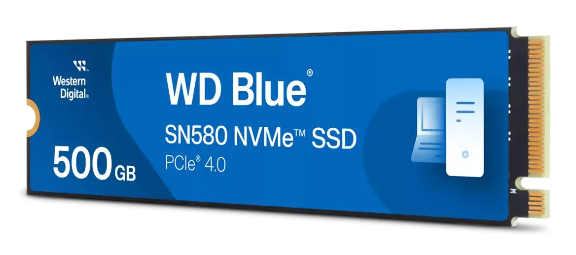 WD Blue SN580 500GB M.2 PCIe 4.0 NVMe SSD