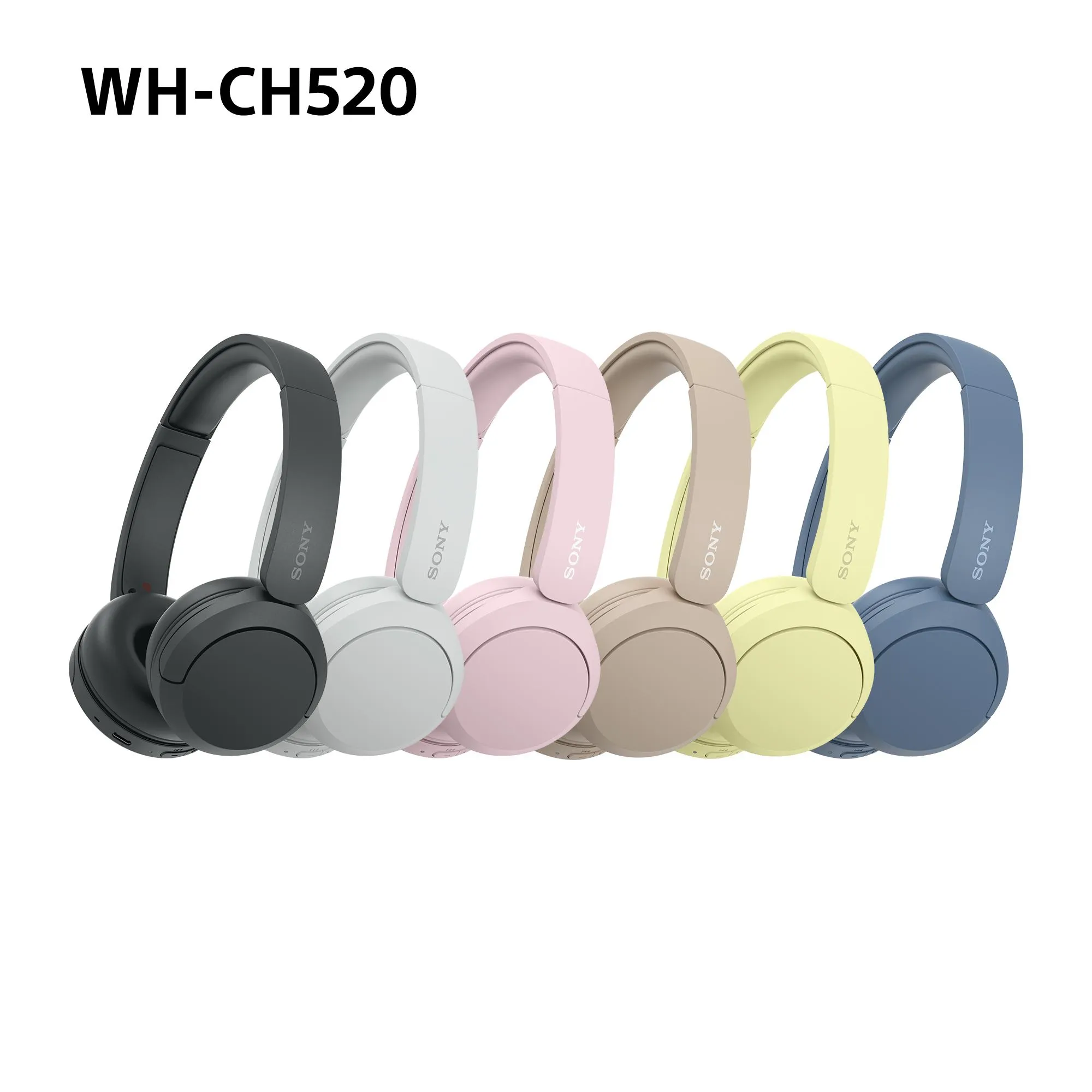 Sony WH-CH520 - wireless headphones, Yellow