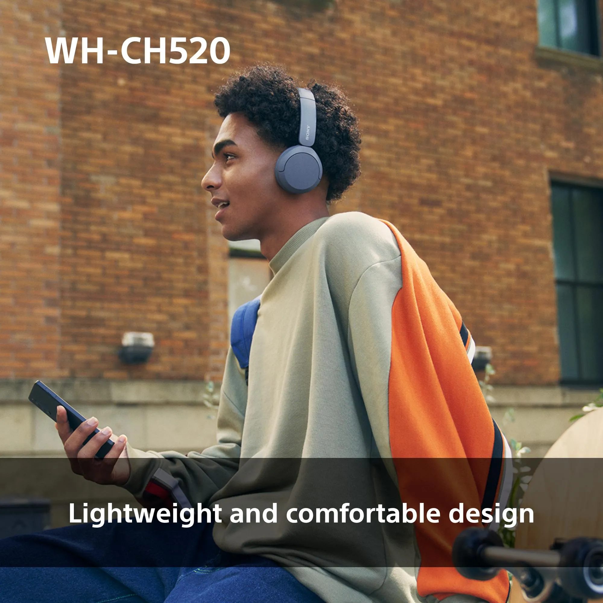 Sony WH-CH520 - wireless headphones, Yellow