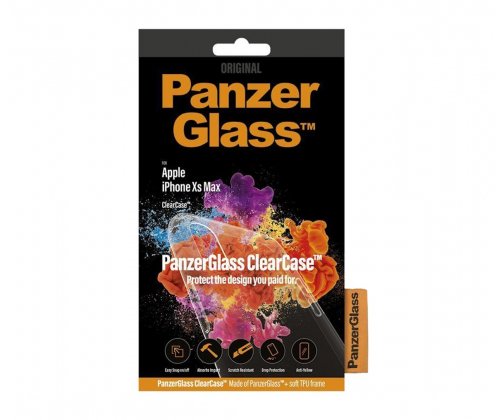 PanzerGlass ClearCase, iPhone XS Max -suojakuori, L&auml;pin&auml;kyv&auml;