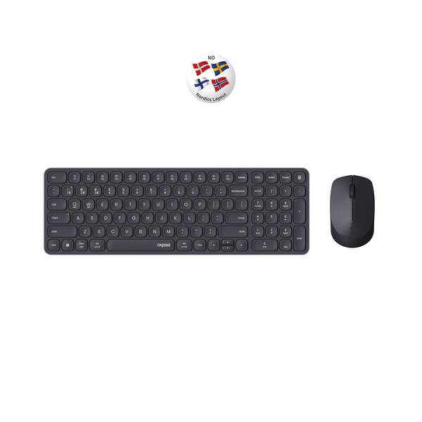 RAPOO Keyboard/Mice Set 9310M Wireless Multi-Mode Black