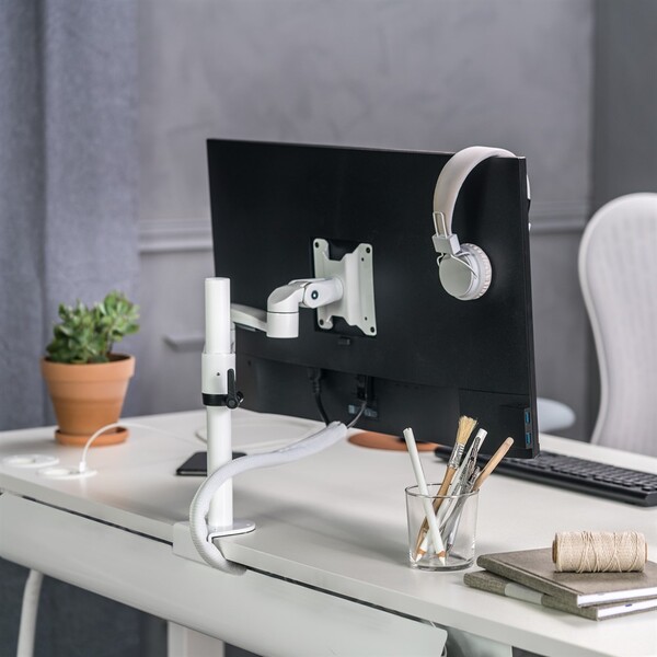 Hold Monitor Arm 15 Desk Mount, for 1 monitor, 14kg, VESA 75/100, White