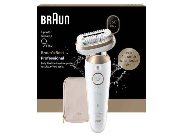 Braun Silk&middot;&eacute;pil 9 Flex 9-011 3D Wet &amp; Dry - epilator, Gold