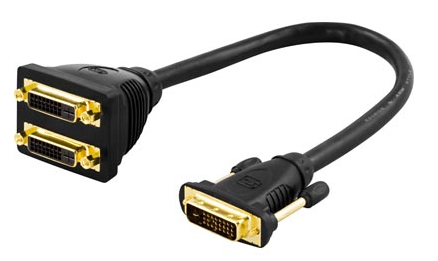 DVI-adapteri, Dual Link, 1xDVI-D u > 2xDVI-D n
