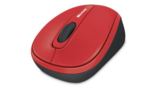 Microsoft Wireless Mouse 3500 - tr&aring;dl&ouml;s mus, R&ouml;d