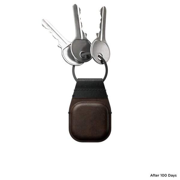 Nomad - Keychain - Airtag | Horween Leather Brown