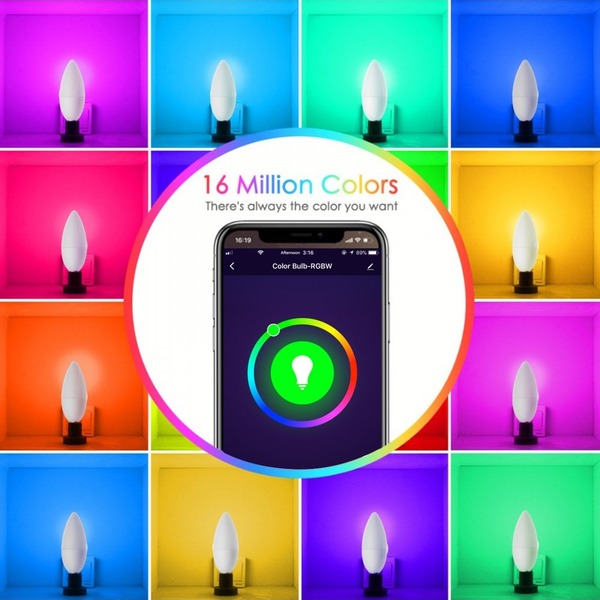 Woox Wi-Fi RGB - smart bulb, E14, 4.5W