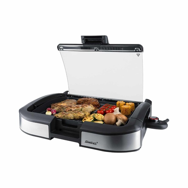 Steba VG 195 BBQ Table Grill, Black/Silver, 2200 W