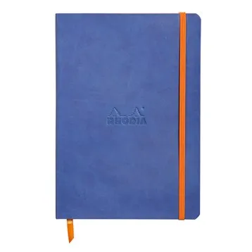 Rhodiarama soft A5 sapphire dot ivory