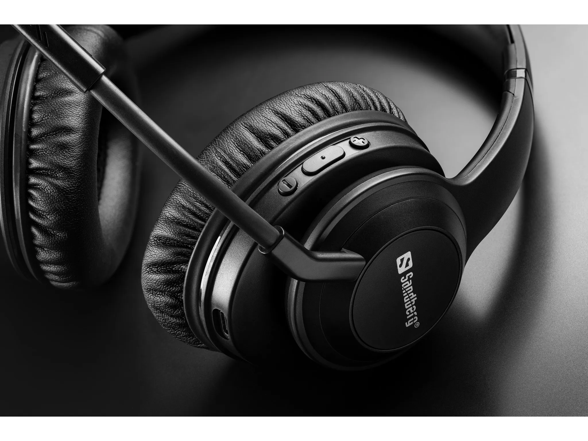 Sandberg Bluetooth Headset ANC+ENC Pro -langattomat kuulokkeet, Musta