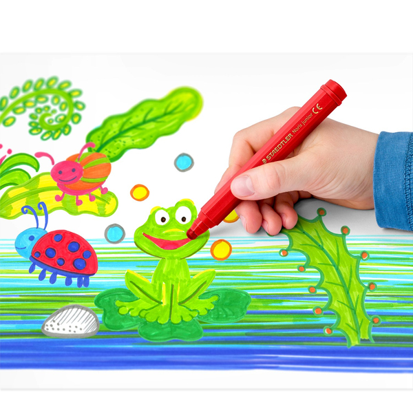 Staedtler Noris junior - fibretip pens in mixed colours, 6 pcs