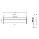 Vogel's Pro PFB 3405 Interface bar 515mm Silver Vogel's Pro PFB 3405 Interface bar 515mm Silver
