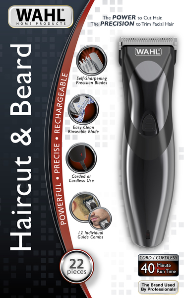 Wahl 9639-816 - haircut and beard trimmer, black