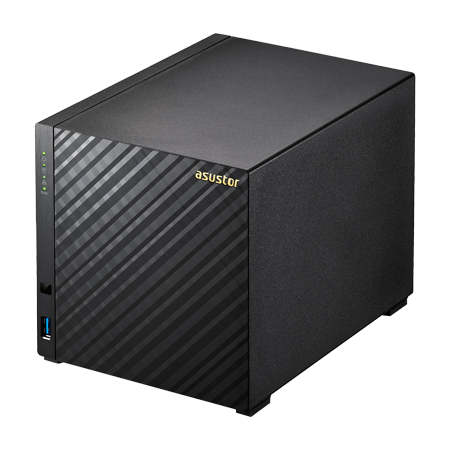 ASUSTOR AS3204T 4 bay NAS Intel Celeron Quad-Core 2GB DDR3L 2GB DDR3L GbE x1 USB 3.0 WoL AES-NI hardware encryption