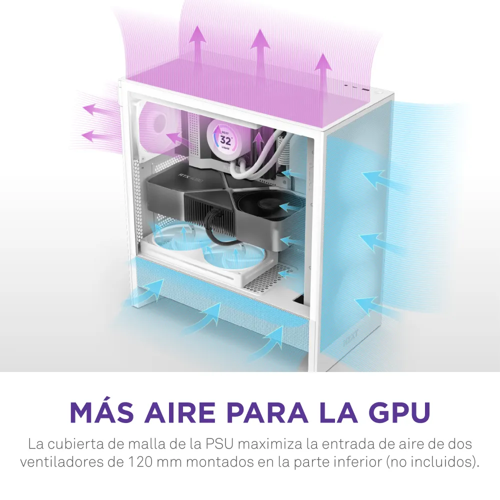 NZXT H5 Flow (2024) - midi tower, white