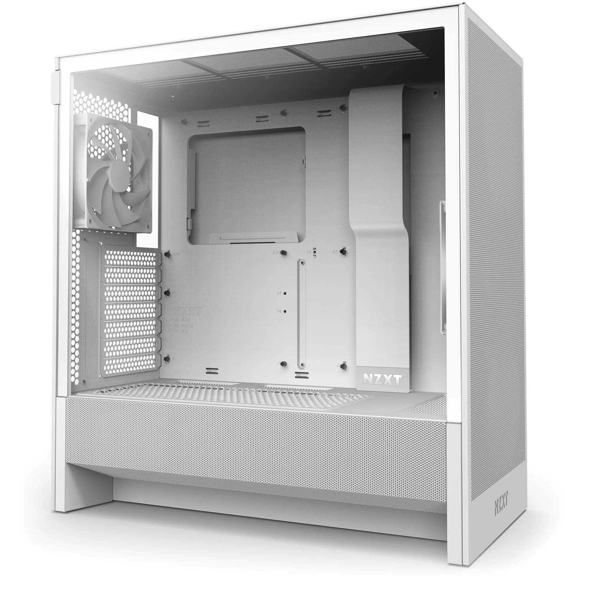 NZXT H5 Flow (2024) -miditornikotelo, valkoinen