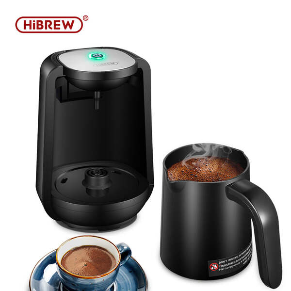HiBREW CM1179_EU automatisk turkisk kaffebryggare, svart