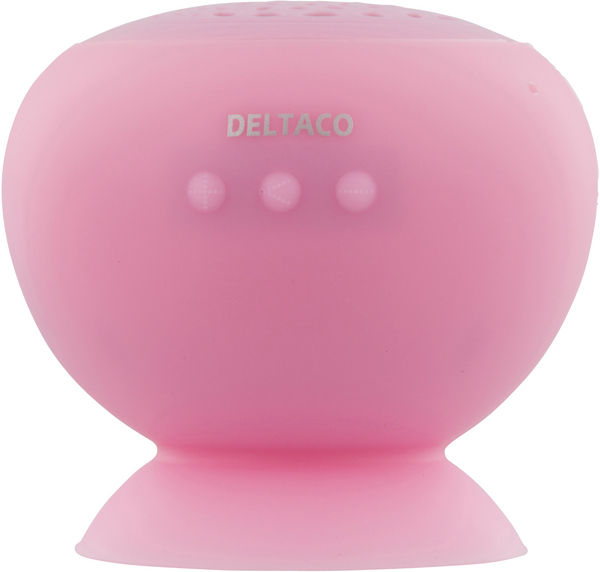 DELTACO Bluetooth h&ouml;gtalare, 3W, 10m, 500mAh, USB Micro B, rosa