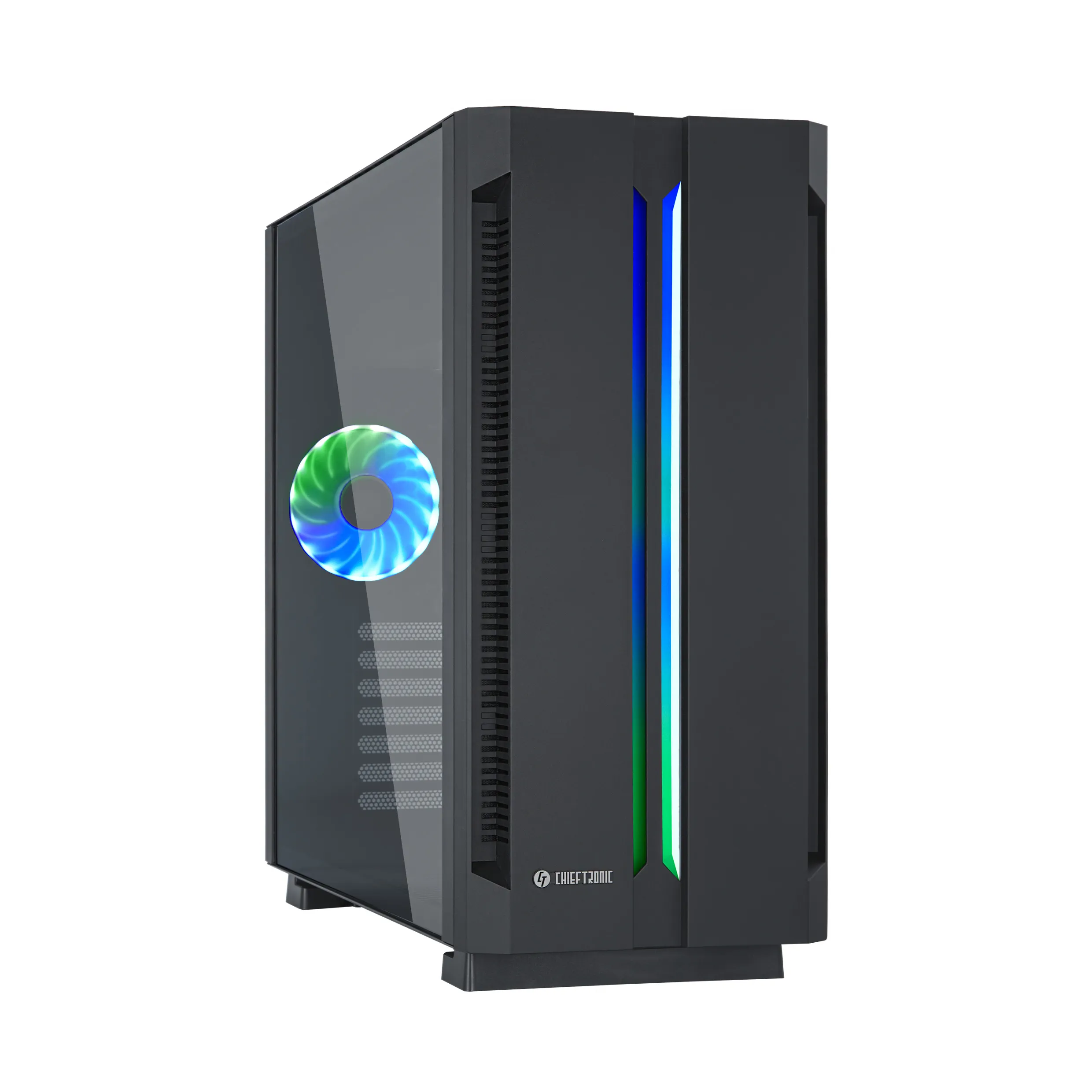 Chieftec GR-01B-OP G1 Midi-Tower Case with RGB lighting, Black